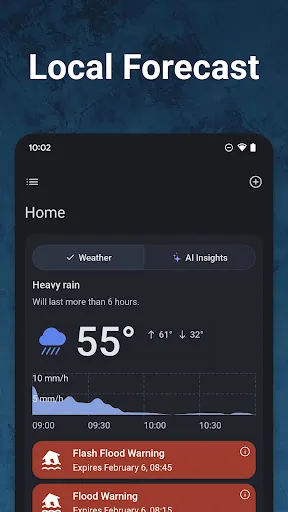Скриншот 2 — Rain Viewer: Weather Radar Map