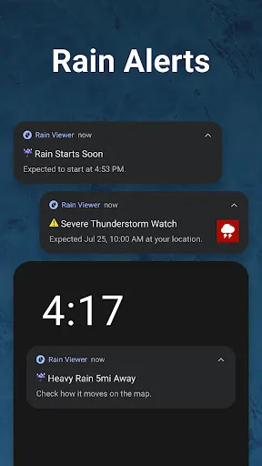 Скриншот 3 — Rain Viewer: Weather Radar Map
