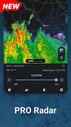Скриншот 4 — Rain Viewer: Weather Radar Map