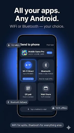 Скриншот 1 — Apk Share — Передача файлов