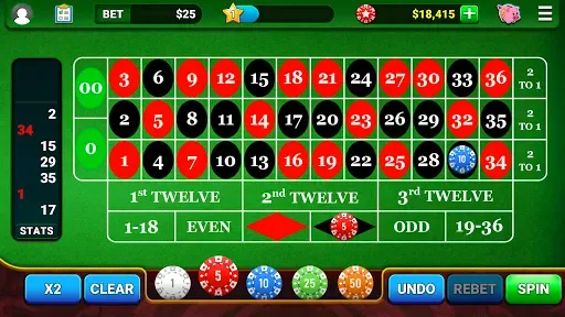 Скриншот 1 — Roulette Casino Vegas Games