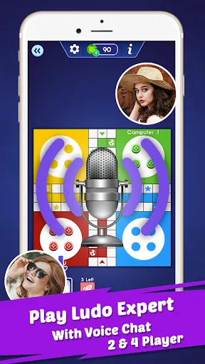 Скриншот 3 — Ludo Expert- Voice Call Game