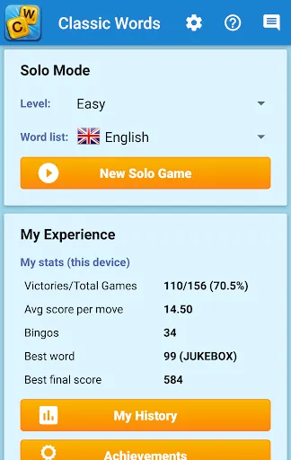 Скриншот 5 — Classic Words Solo