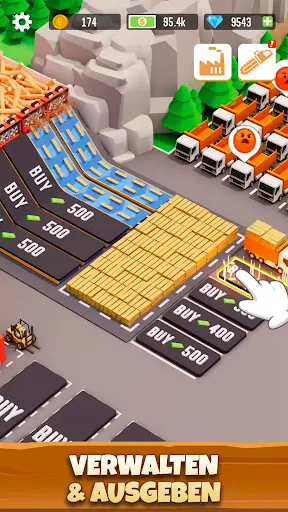 Скриншот 2 — Idle Lumber Empire: Tycoon Inc