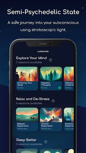 Скриншот 2 — Lumenate: Explore & Relax