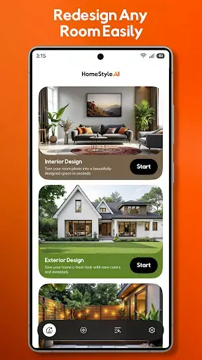 Скриншот 1 — Home Style AI: Interior Design