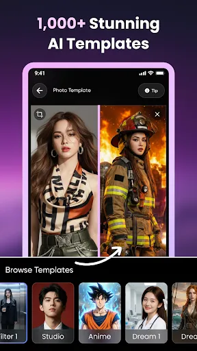 Скриншот 4 — LumiArt: AI Photo & Video Edit