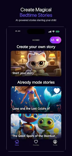 Скриншот 1 — Luna - Custom Stories for Kids