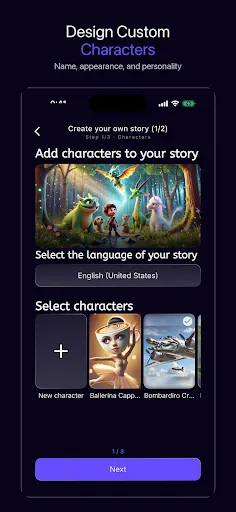 Скриншот 3 — Luna - Custom Stories for Kids