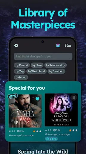 Скриншот 3 — Lunara: Werewolf Love Stories
