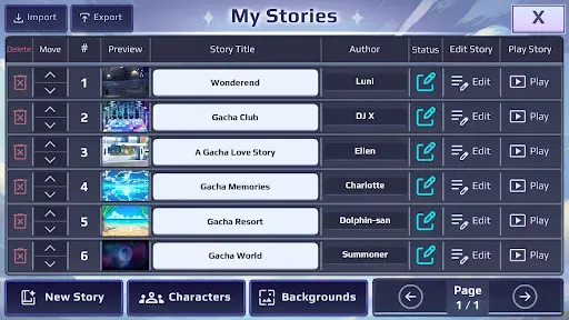 Скриншот 2 — Gacha Story - VN Creator