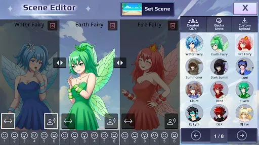 Скриншот 3 — Gacha Story - VN Creator