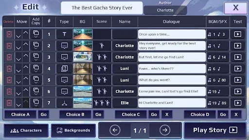 Скриншот 4 — Gacha Story - VN Creator