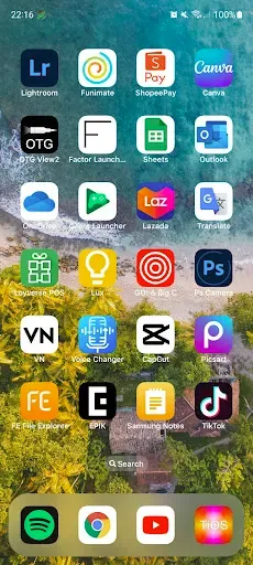 Скриншот 2 — Лаунчер iOS 17 Lite