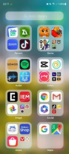 Скриншот 3 — Лаунчер iOS 17 Lite