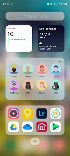 Скриншот 4 — Лаунчер iOS 17 Lite