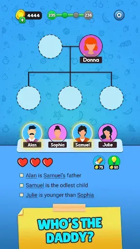 Скриншот 1 — Family Tree! - Logic Puzzles
