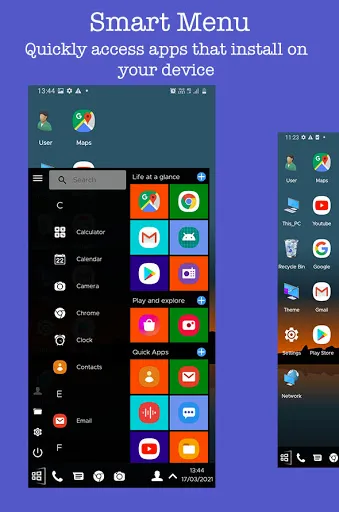 Скриншот 2 — Computer Launcher - win style