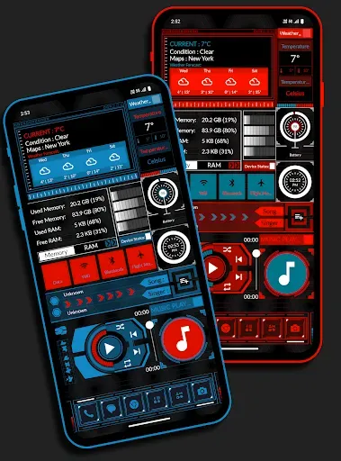 Скриншот 1 — Neonedge Launcher