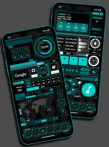 Скриншот 3 — Neonedge Launcher