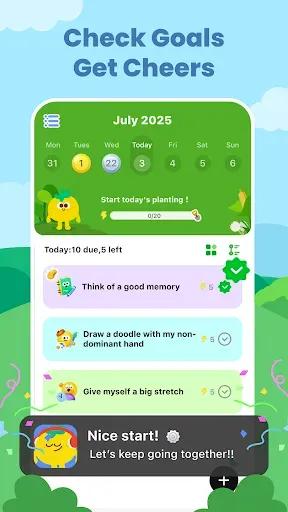 Скриншот 1 — MeGrow: Grow Daily,Care Deeply