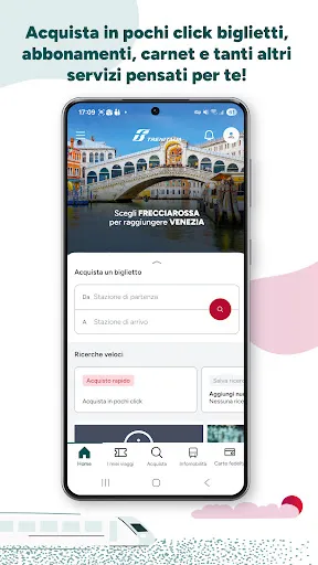 Скриншот 1 — Trenitalia, orari, biglietti