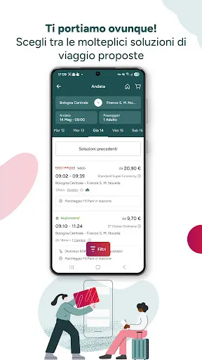 Скриншот 2 — Trenitalia, orari, biglietti