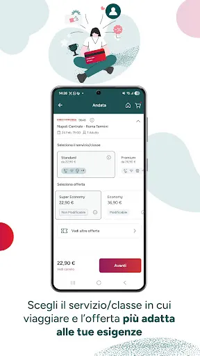 Скриншот 3 — Trenitalia, orari, biglietti
