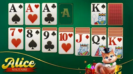 Скриншот 1 — Пасьянс (Alice Solitaire)