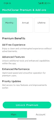Скриншот 1 — MochiCloner Premium & Add‑ons