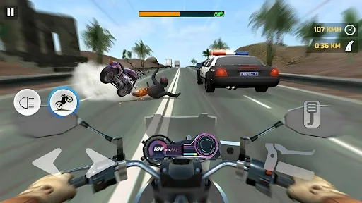 Скриншот 4 — Wheelie Rider: Moto Racing