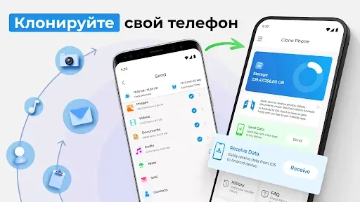 Скриншот 1 — Фон Клон: Перенос Данных