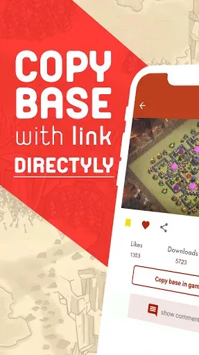 Скриншот 2 — CoC Base Maps 2026 – Fan App