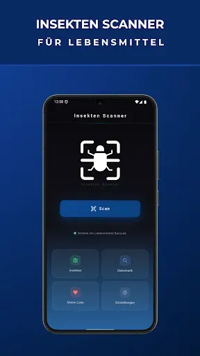 Скриншот 1 — Insekten Lebensmittel Scanner