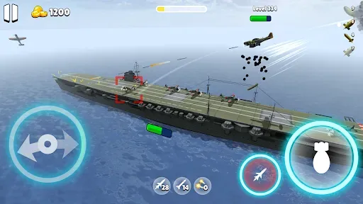 Скриншот 2 — Bomber Ace: WW2 war plane game