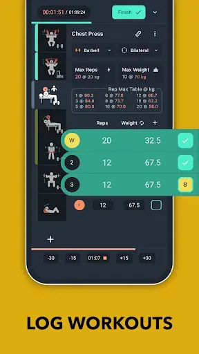 Скриншот 3 — Blast - Gym Workout Tracker