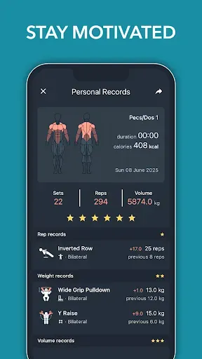 Скриншот 4 — Blast - Gym Workout Tracker