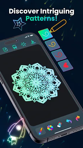 Скриншот 2 — Magic Doodle: Glow Art Drawing
