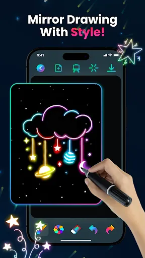 Скриншот 4 — Magic Doodle: Glow Art Drawing