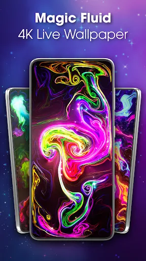 Скриншот 1 — Magic Fluid live wallpaper 4D