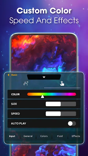 Скриншот 5 — Magic Fluid live wallpaper 4D