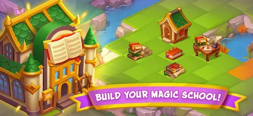 Скриншот 4 — Magic School - Wizard Merge