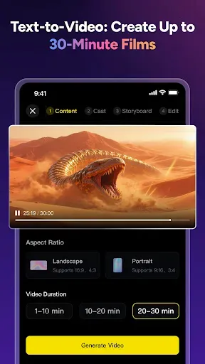 Скриншот 3 — MagicLight:AI Long Video Maker
