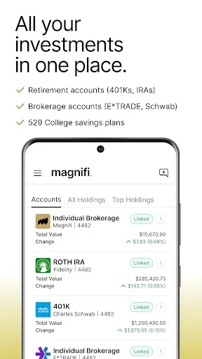 Скриншот 2 — Magnifi: Invest with AI