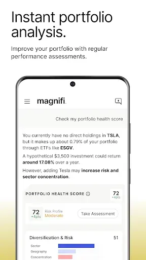 Скриншот 4 — Magnifi: Invest with AI