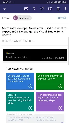 Скриншот 2 — Email for Hotmail, Outlook Mai