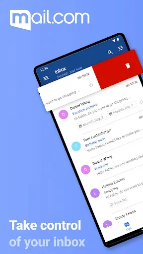 Скриншот 1 — mail.com: Email app & Cloud