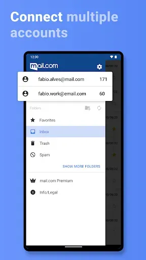 Скриншот 3 — mail.com: Email app & Cloud
