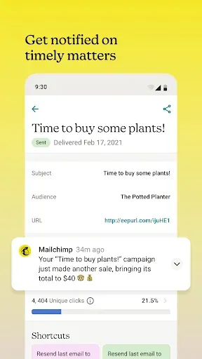Скриншот 1 — Mailchimp Email Marketing