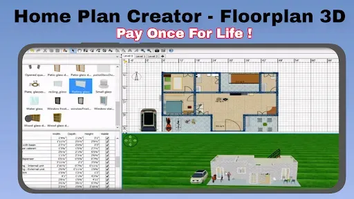 Скриншот 1 — Home Plan Creator Floorplan 3D